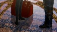 空港にて・・・