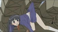 スカートが引っかかってルー