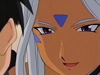 ベルダンディーにキスするのよ♪