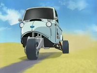 ここを通れるのは三輪だけです!